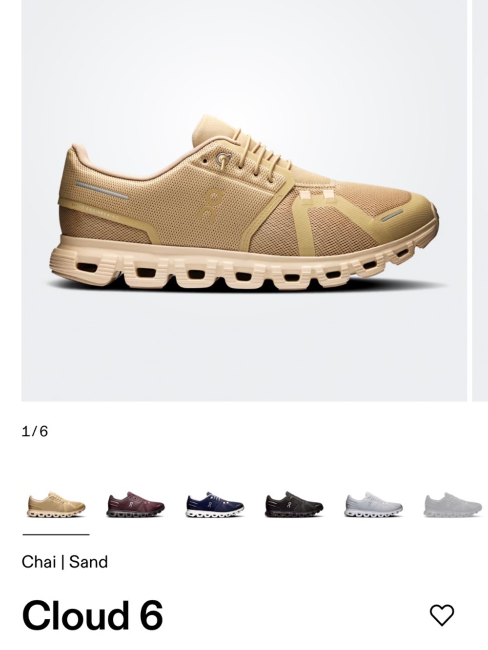 On Cloud 6 mens